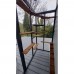 8ft long x 3ft wide x 7.5" tall Catio / Cat lean to Painted Grey